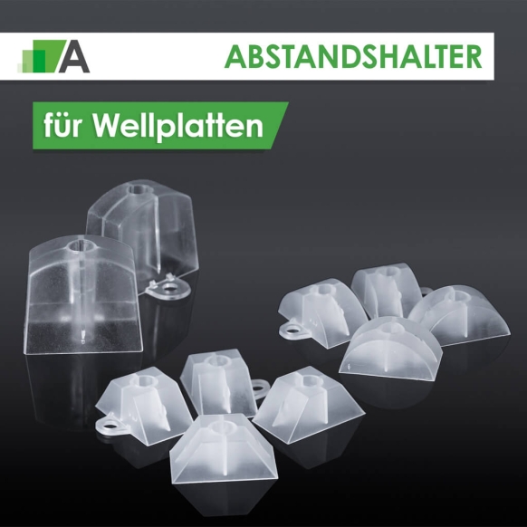 Abstandshalter für Wellplatten