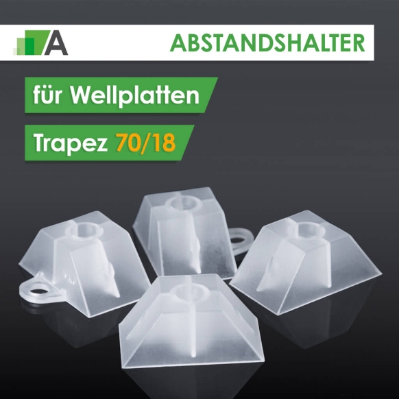 Abstandshalter Trapez 70/18