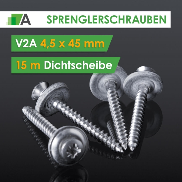 Spenglerschrauben V2A 4,5 x 55 mm